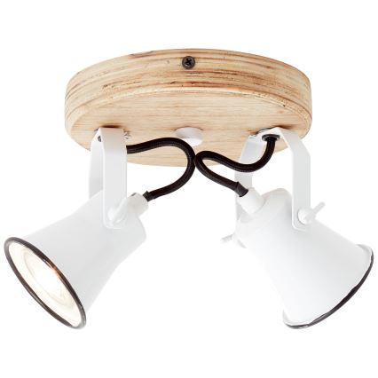 Brilliant - SEED spotlámpa, 2× GU10 / 5 W / 230 V, fehér/bézs