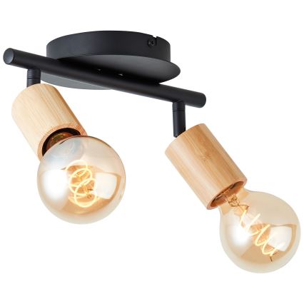 Brilliant - spotlámpa TIFFANY 2xE27/28W/230V bambusz
