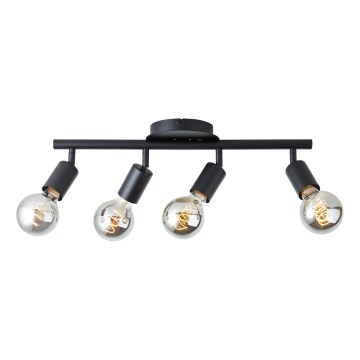 Brilliant - Spotlámpa TIFFANY 4xE27/28W/230V fekete