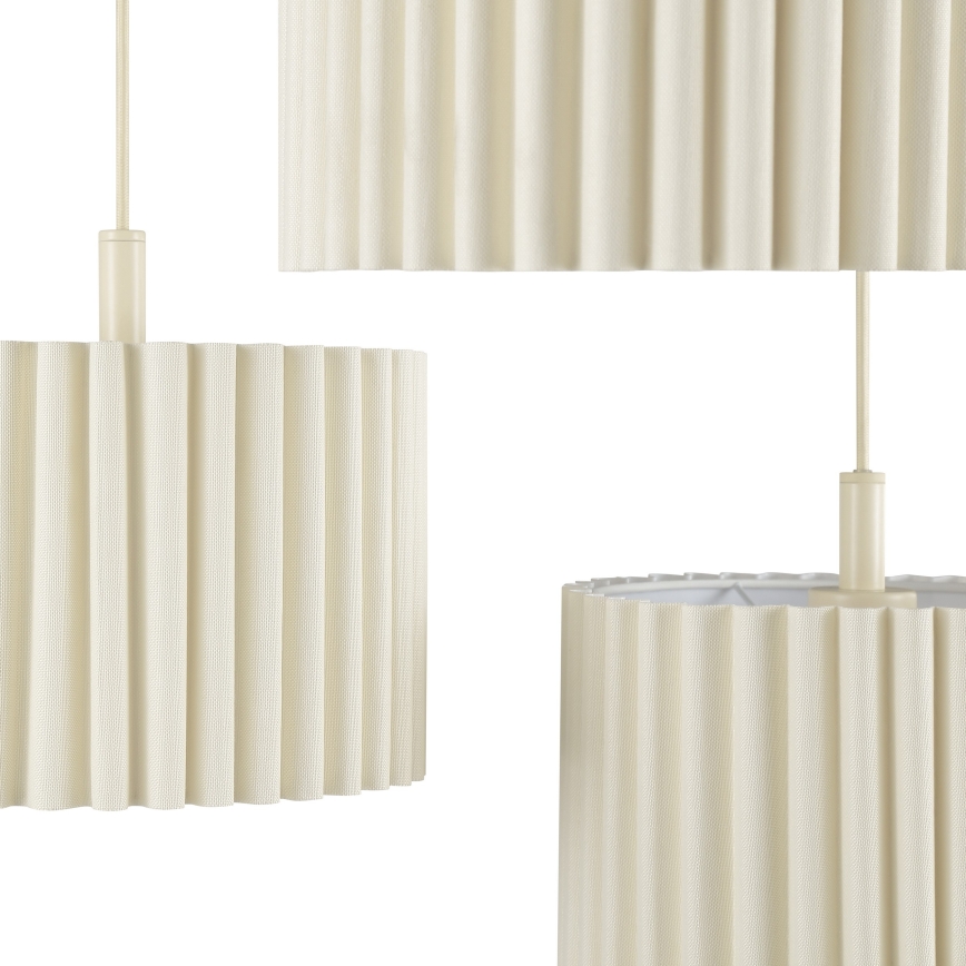 Brilliant - VELIN kábeles csillár 3xE27/20W/230V, átmérő 61 cm, krémszínű