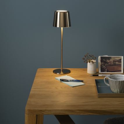 Brilliant - LED állítható fényerejű érintős kültéri lámpa XAANA LED/4W/5V 3000/4000/6500K 2600 mAh IP44 arany