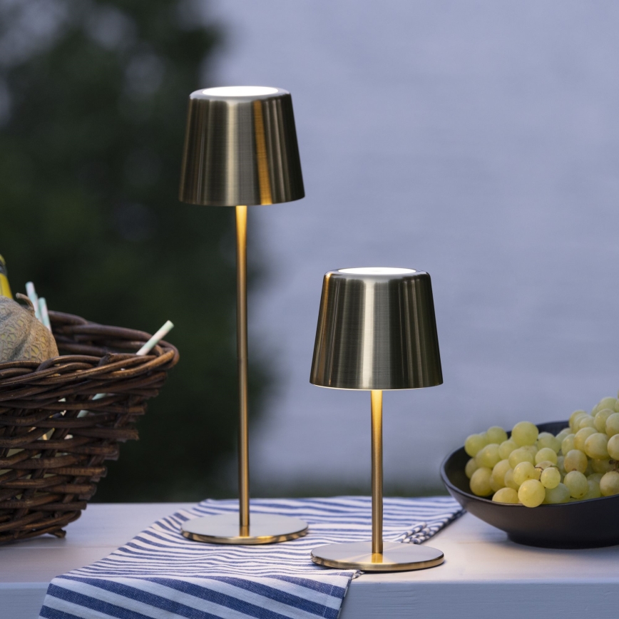 Brilliant - LED állítható fényerejű érintős kültéri lámpa XAANA LED/4W/5V 3000/4000/6500K 2600 mAh IP44 arany