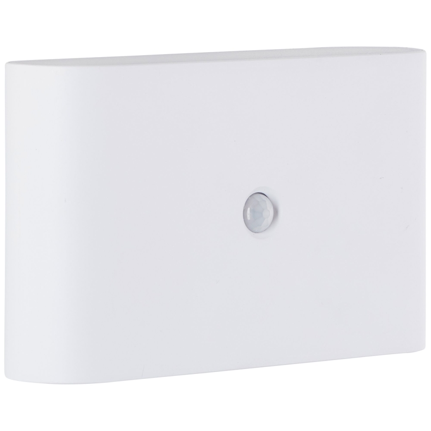 Brilliant - LED kültéri tölthető fali lámpa mozgásérzékelővel XINO LED/3W/5V 3600 mAh IP44 fehér