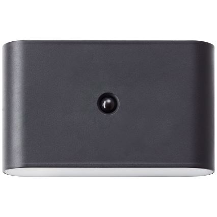 Brilliant - Kültéri tölthető fali lámpa mozgásérzékelővel XINO LED/3W/5V 3600 mAh IP44 fekete