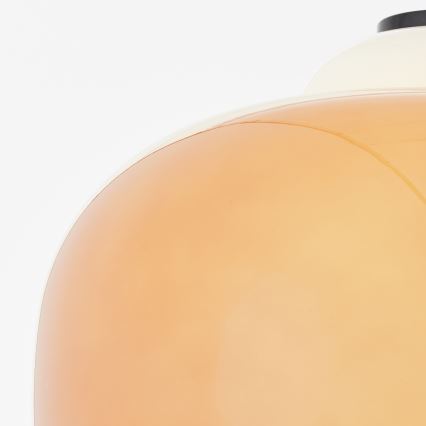 Brilliant - Zsinóros csillár BLOP 1xE27/60W/230V narancssárga