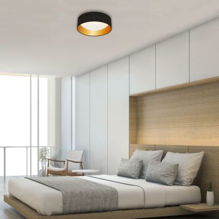 Brilo 3482-015 - LED Mennyezeti lámpa MAILA STARRY LED/12W/230V fekete/arany