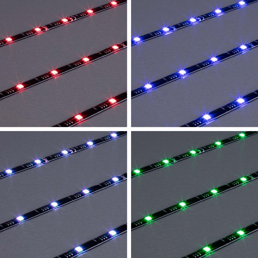 Brilo - LED RGBW állítható fényerejű szalag TV-hez 3m LED/2,5W/USB + távirányító