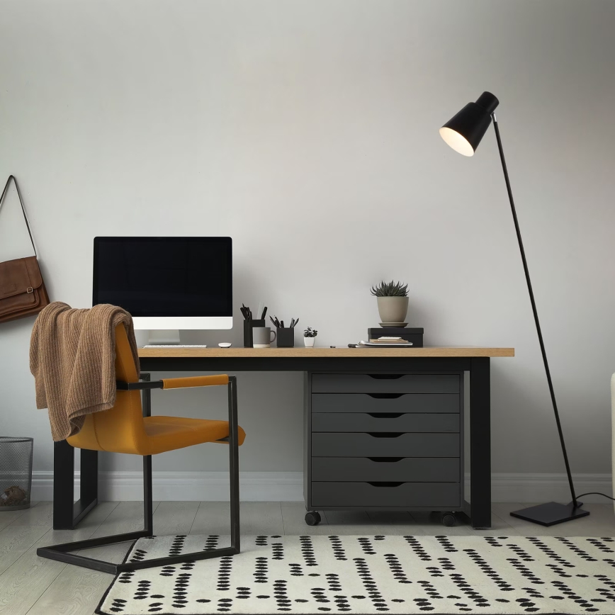 Brilo - Állólámpa 1xE27/10W/230V fekete