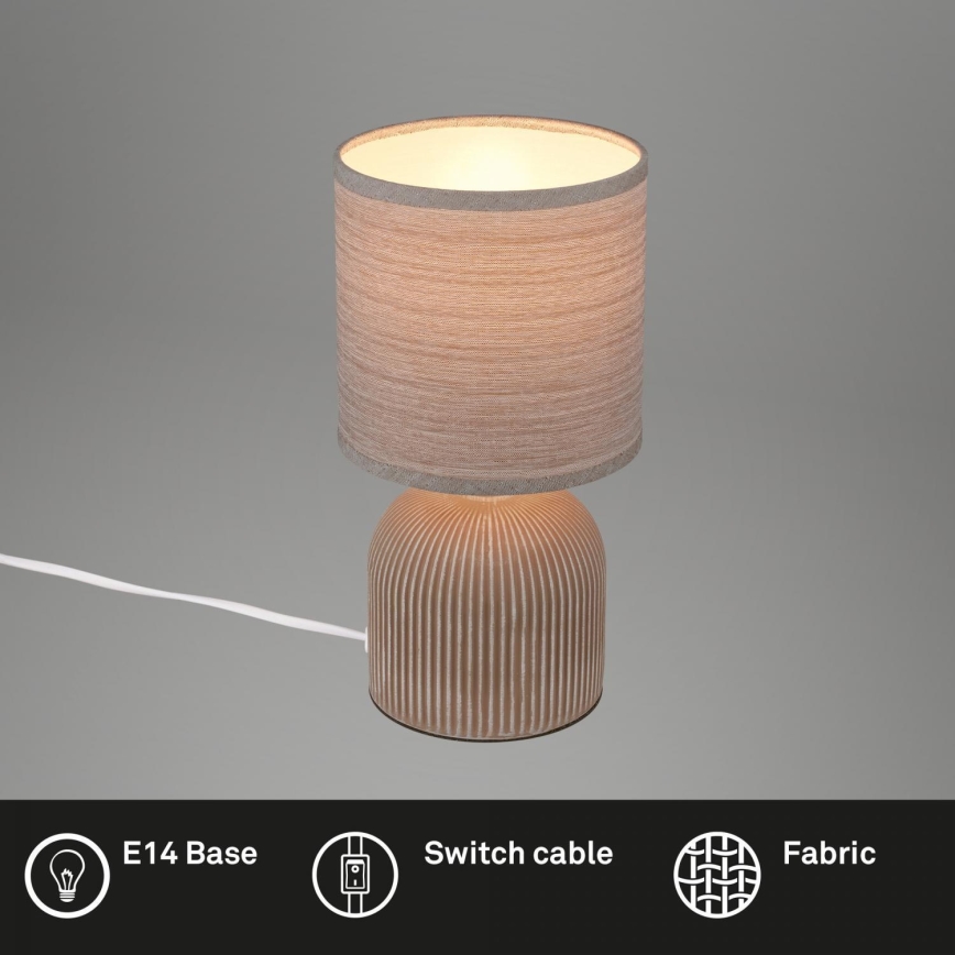 Brilo - Asztali lámpa INO 1xE14/10W/230V barna