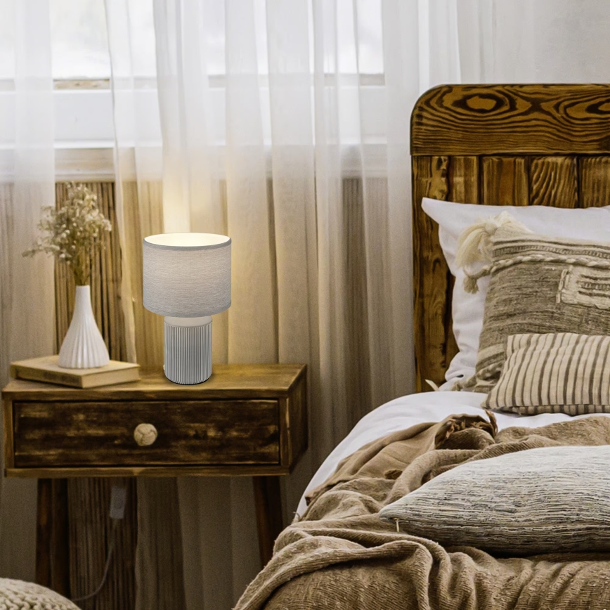 Brilo - Asztali lámpa INO 1xE14/10W/230V szürke