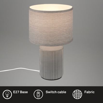 Brilo - Asztali lámpa INO 1xE14/10W/230V szürke