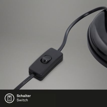 Brilo - Asztali lámpa PIXA 1xE14/25W/230V fekete