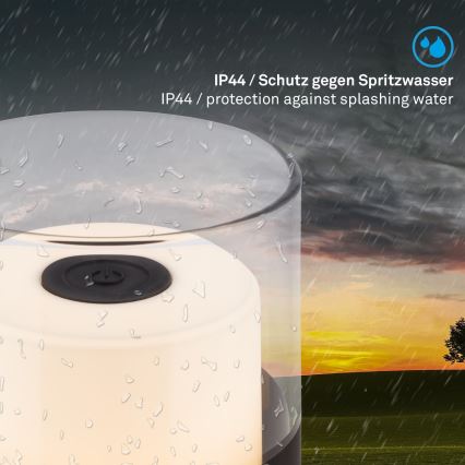 Brilo - Dimmelhető kültéri újratölthető asztali lámpa LILET LED/2W/5V IP44