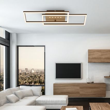 Brilo - Dimmelhető LED mennyezeti lámpatest LED/30W/230V 3000K barna