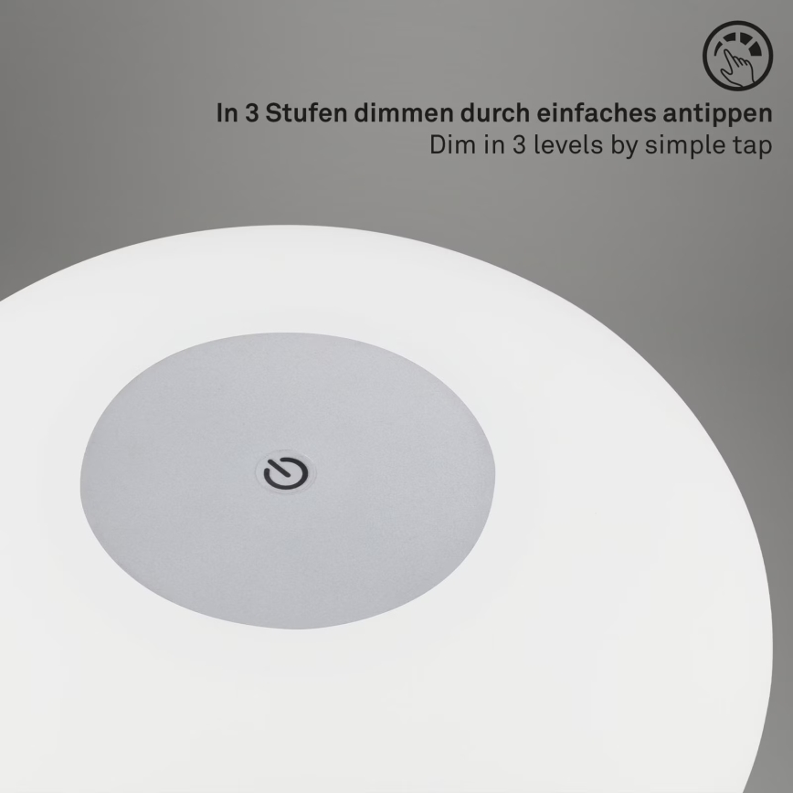 Brilo - Dimmelhető, tölthető kültéri asztali lámpa OLANA LED/3W/5V IP44