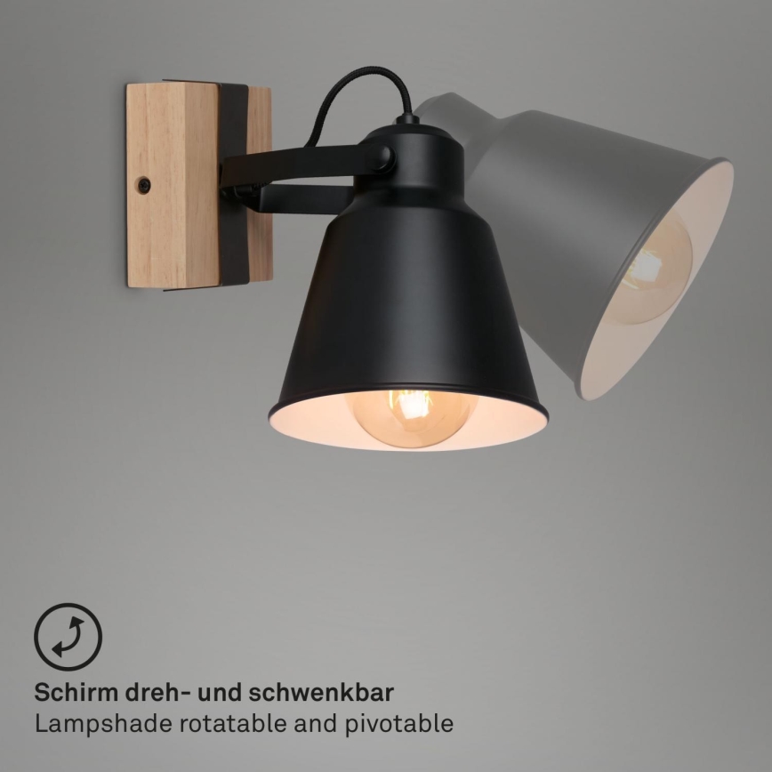 Brilo - Fali spotlámpa TALLE  1xE27/40W/230V gumifa