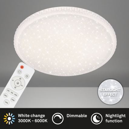 Brilo - LED fényerőszabályozható mennyezeti lámpatest LED/48W/230V 3000/4000/6500K Ø 60 cm + távirányító