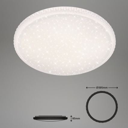 Brilo - LED fényerőszabályozható mennyezeti lámpatest LED/48W/230V 3000/4000/6500K Ø 60 cm + távirányító