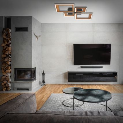 Brilo - LED állítható fényerejű mennyezeti lámpa FRAME LED/38W/230V