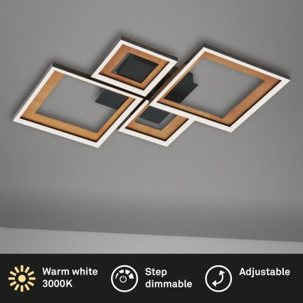 Brilo - LED állítható fényerejű mennyezeti lámpa FRAME LED/38W/230V