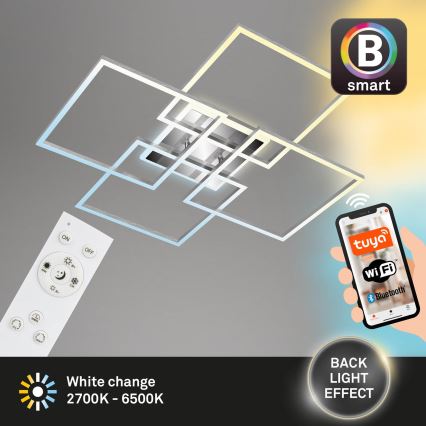 Brilo - LED állítható fényerejű mennyezeti lámpa FRAME LED/50W/230V 2700-6500K Wi-Fi Tuya + távirányító