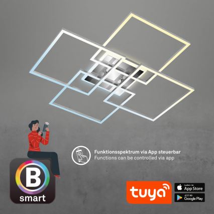 Brilo - LED állítható fényerejű mennyezeti lámpa FRAME LED/50W/230V 2700-6500K Wi-Fi Tuya + távirányító