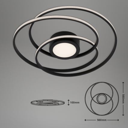 Brilo - LED mennyezeti lámpa FRAME LED/26W/230V