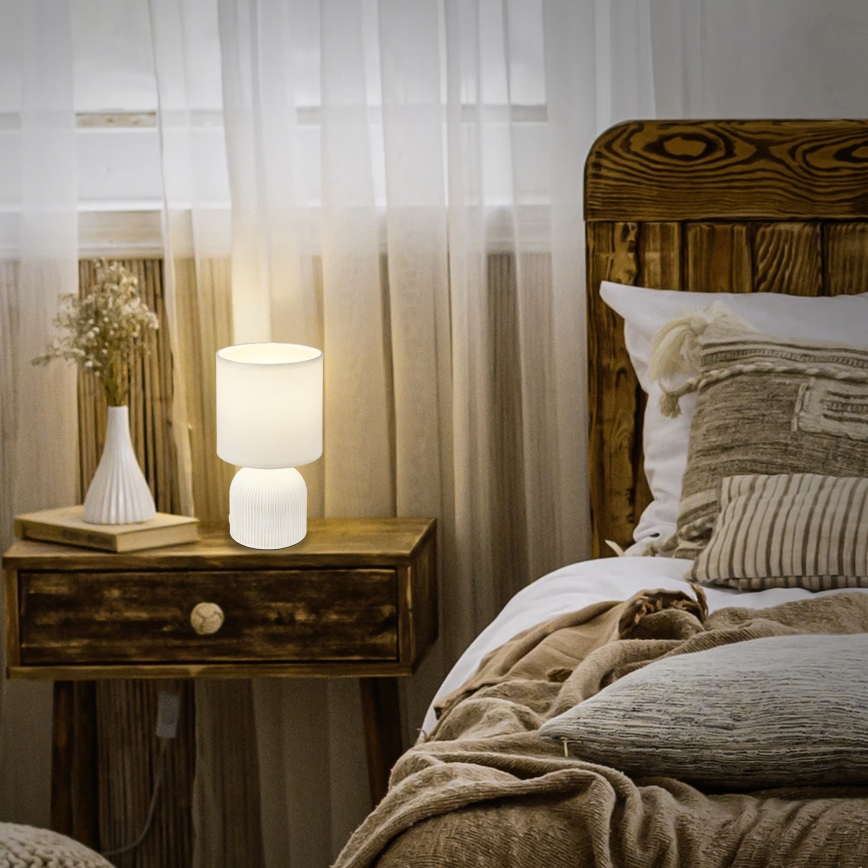 Brilo - INO asztali lámpa 1xE14/10W/230V, fehér