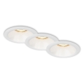 Brilo - KÉSZLET 3x Fürdőszobai beépíthető lámpa 1xGU10/9W/230V IP23 fehér