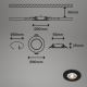 Brilo - KÉSZLET 4x LED Fürdőszobai beépíthető lámpa LED/4,9W/230V IP44 fekete
