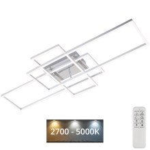 Brilo - LED Dimmelhető  felületre szerelhető csillár FRAME LED/51W/230V 2700-5000K króm + távirányítás