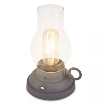 Brilo - LED dimmelhető kültéri tölthető asztali lámpa KANEA LED/1,5W/5V IP44 1200 mAh antracit