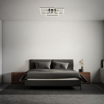 Brilo - LED Dimmelhető mennyezeti lámpa FRAME LED/57W/230V 3000K fekete