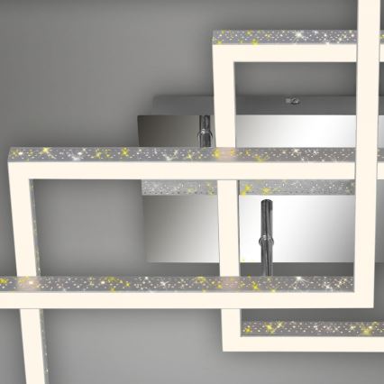 Brilo - LED Dimmelhető mennyezeti lámpa FRAME LED/57W/230V 3000K matt króm