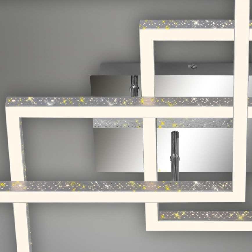 Brilo - LED Dimmelhető mennyezeti lámpa FRAME LED/57W/230V 3000K matt króm