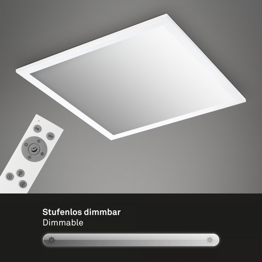 Brilo - LED dimmelhető mennyezeti lámpatest LED/21W/230V 3000-6500K 38x38 cm fehér + távirányító