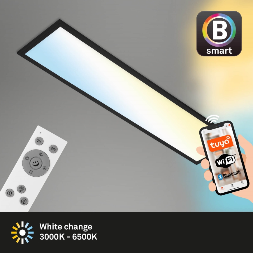 Brilo - LED Dimmelhető mennyezeti lámpa PIATTO LED/28W/230V 3000-6500K Wi-Fi Tuya + távirányítás