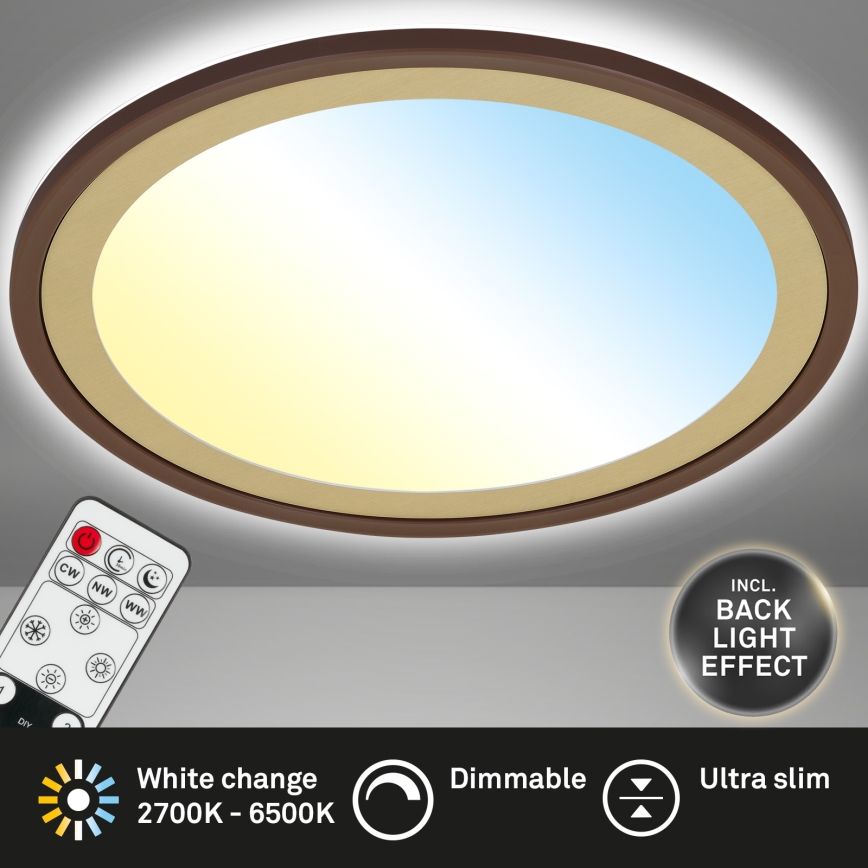 Brilo - LED Dimmelhető mennyezeti lámpa SLIM LED/22W/230V 2700-6500K + távirányítás