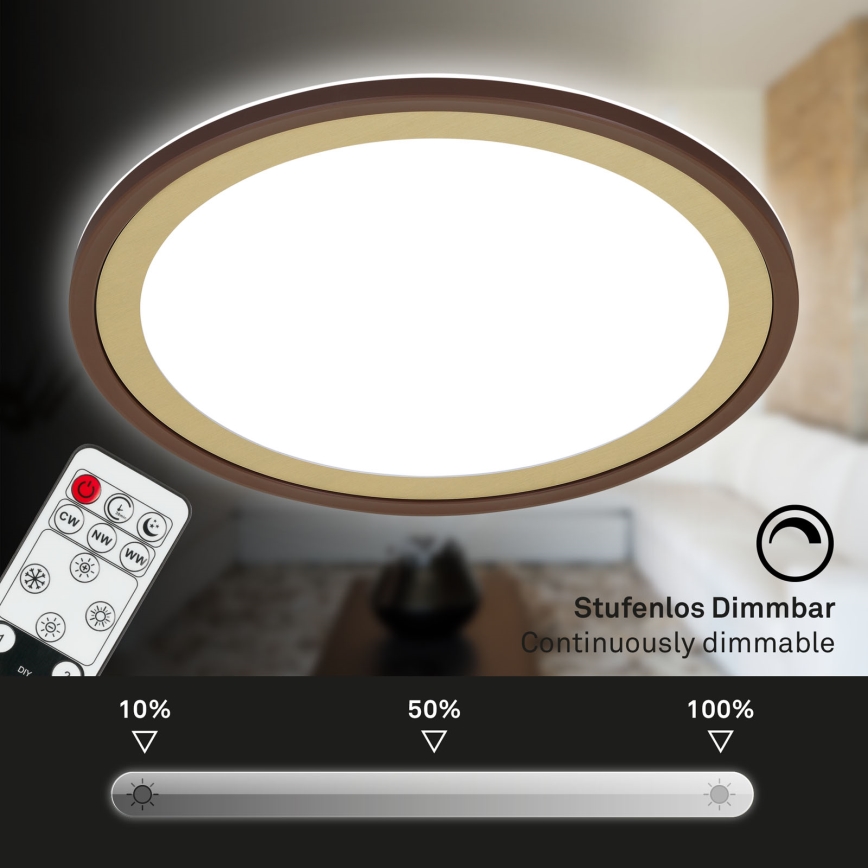 Brilo - LED Dimmelhető mennyezeti lámpa SLIM LED/22W/230V 2700-6500K + távirányítás