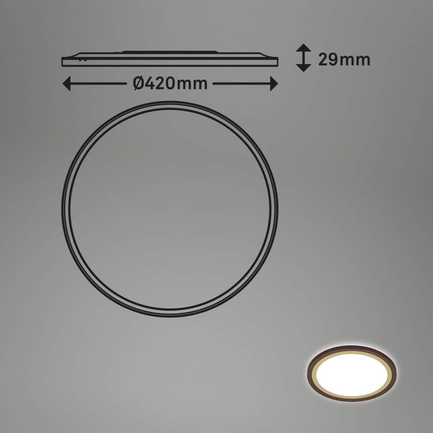 Brilo - LED Dimmelhető mennyezeti lámpa SLIM LED/22W/230V 2700-6500K + távirányítás