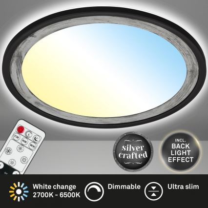 Brilo - LED Dimmelhető mennyezeti lámpa SLIM LED/22W/230V 2700-6500K + távirányítás