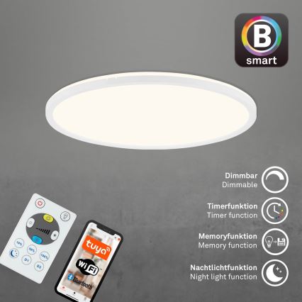 Brilo - LED Dimmelhető mennyezeti lámpa SLIM LED/22W/230V 2700-6500K Wi-Fi Tuya + távirányítás