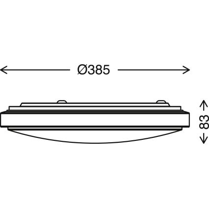 Brilo - LED Dimmelhető mennyezeti lámpa STARRY SKY LED/18W/230V 3000-6500K + távirányítás