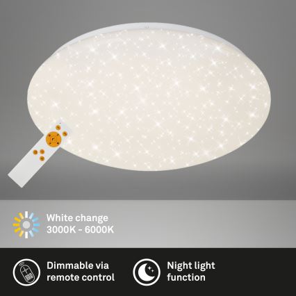 Brilo - LED Dimmelhető mennyezeti lámpa STARRY SKY LED/22W/230V 3000-6000K + távirányítás