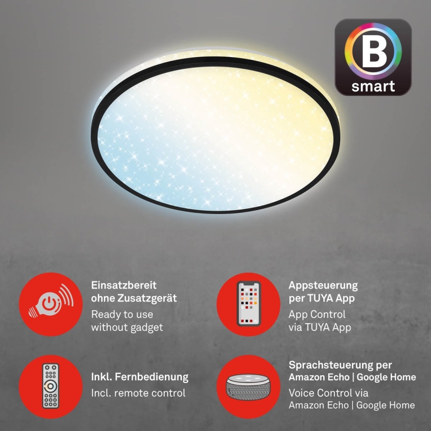 Brilo - LED Dimmelhető mennyezeti lámpa STARRY SKY LED/24W/230V 3000-6500K Wi-Fi Tuya + távirányítás