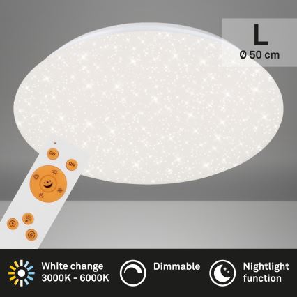 Brilo - LED Dimmelhető mennyezeti lámpa STARRY SKY LED/40W/230V 3000-6000K + távirányítás
