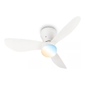 Brilo - LED dimmelhető mennyezeti ventilátor LUFITO LED/15W/230V 3000/4000/6000K fehér + távirányító