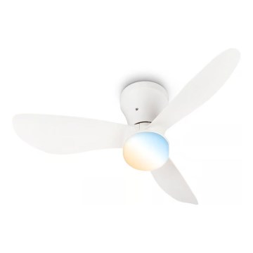 Brilo - LED dimmelhető mennyezeti ventilátor LUFITO LED/15W/230V 3000/4000/6000K fehér + távirányító