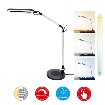 Brilo - LED állítható fényerejű érintős asztali lámpa LED/6,6W/230V 3000/4000/6000K