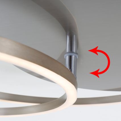 Brilo - LED fényerőszabályozható mennyezeti lámpatest FRAMES LED/14W/230V + LED/22W 3000K